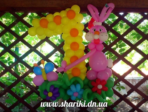 Цифры и буквы из шаров 47