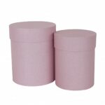 Набор коробок Цилиндр, Пыльная роза, 18*15 см, 2 шт.