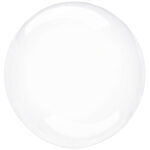 K Шар (5''/13 см) Микро-сфера, Deco Bubble (синяя упаковка), Прозрачный, Кристалл, 10 шт. в уп., 5503100