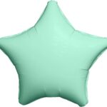 AG Шар (19''/48 см) Звезда, Мистик, Мятный, Сатин, 1 шт.
