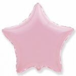 FМ Шар (9''/23 см) Мини-звезда, Розовый, Макарунс, 1 шт.