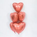 AG Шар (19''/48 см) Сердце, Коралловый, 1 шт. — изображение 2