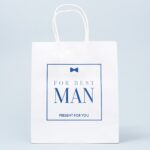 Пакет подарочный крафтовый, упаковка, Best man, 22 х 25 х 12 см