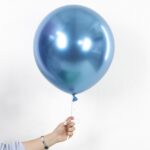 S Шар (18''/46 см) Reflex, Зеркальный блеск, Синий (940), хром, 6 шт. — изображение 3