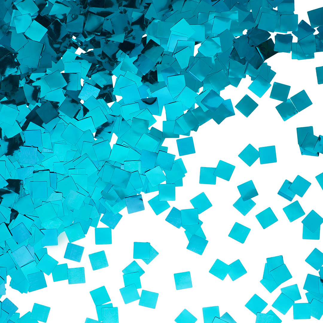 37b48f49_e971_4240_9dcc_c6a2d6b9baed_e35c8224_dd65_11ee_9235_3cecef035c95 Конфетти фольга Квадрат, Голубой, Металлик, 1 см, 50 г. — изображение 1