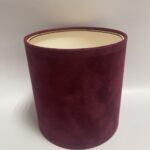 Коробка Цилиндр бархат БК Бордовый, 16*16 см., 1 шт.
