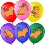 ВВ Шар (12''/30 см) Капибары, Ассорти, пастель, 1 ст, 25 шт.