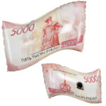 К Шар (26''/66 см) Фигура, Деньги, 5000 рублей, 1 шт. в уп., 26737