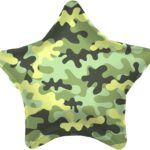 AG Шар (19''/48 см) Звезда, Камуфляж, Военный, 1 шт., 758410