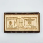 Конверт деревянный, «100 долларов»  1 шт.