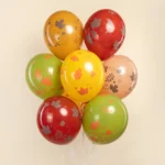 512 Шар (12''/30 см) Осенние листья, Ассорти, пастель, 5 ст, 25 шт., 512-087 — изображение 2